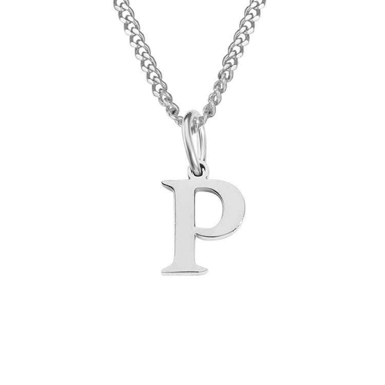 14K Stainless Steel Necklace with 26 Letters